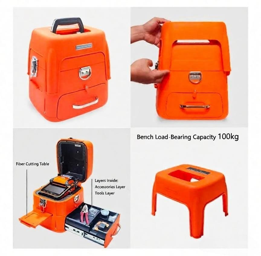 Singal Fire AI-9 Fusion Splicer Tool box with bench