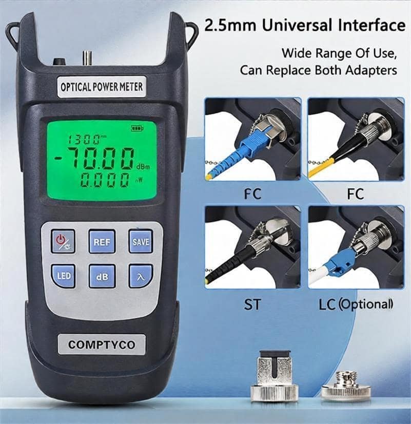 Handheld Optical Power Meter AUA-Y710A/Y510A Fiber Optic Attenuation Tester Optical Meter, -70~10dBm/-50~26dbm 12 f0d03206f12381c24f91ec11d886da7